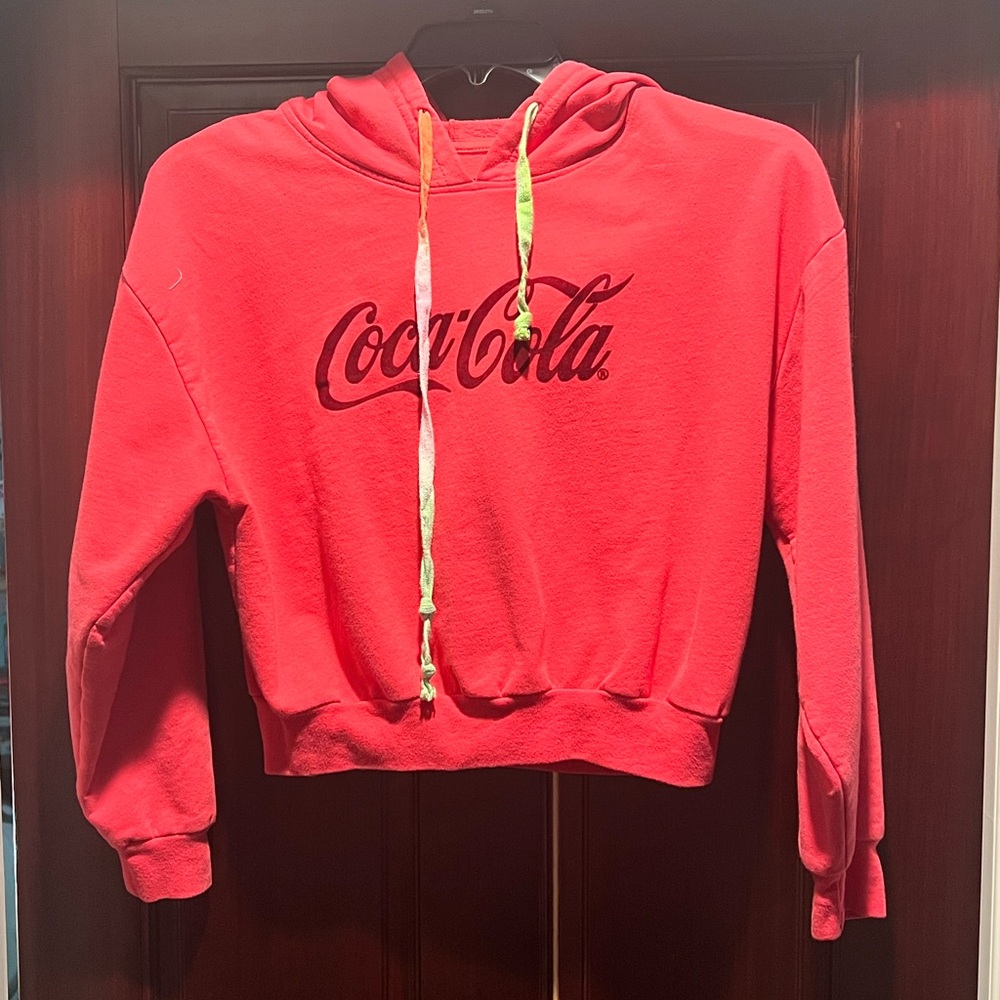 Coca-Cola Cropped red hoodie